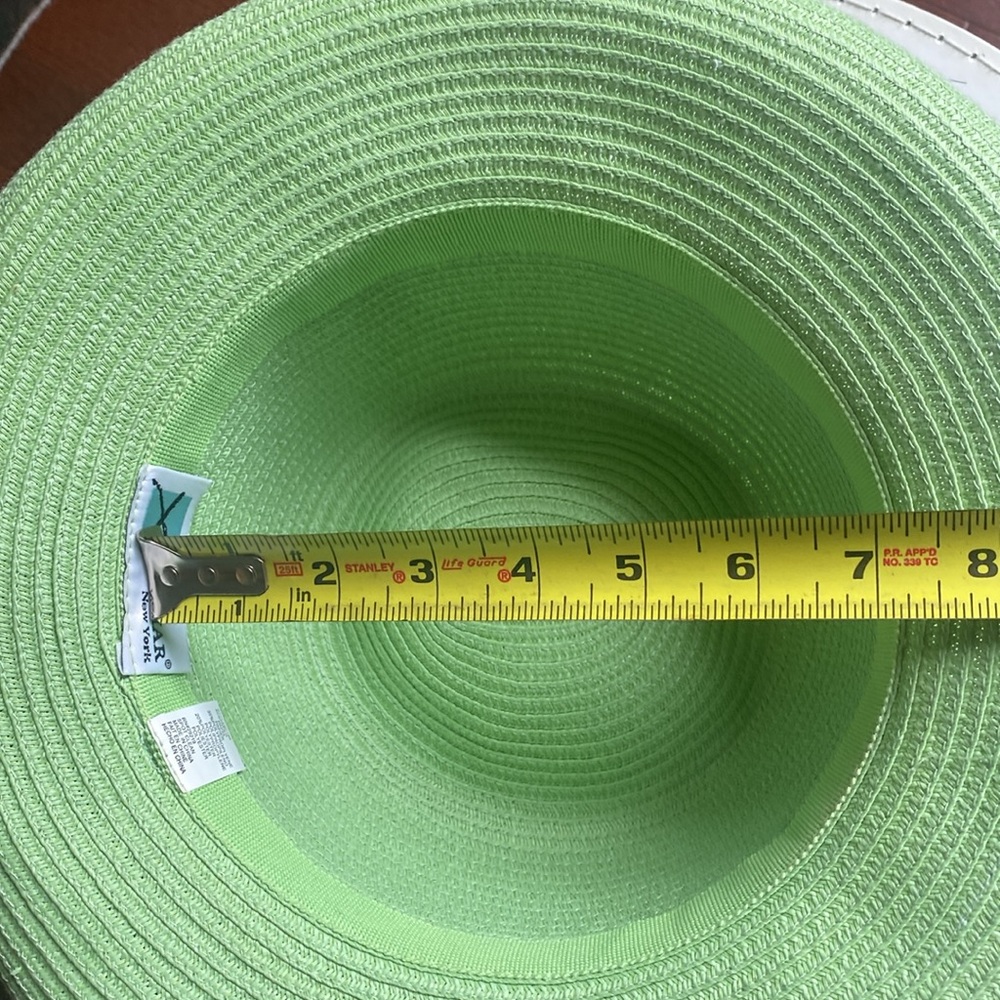 Betmar Light Green Women's Paper Curled Edge Sun Hat - Picture 4 of 9